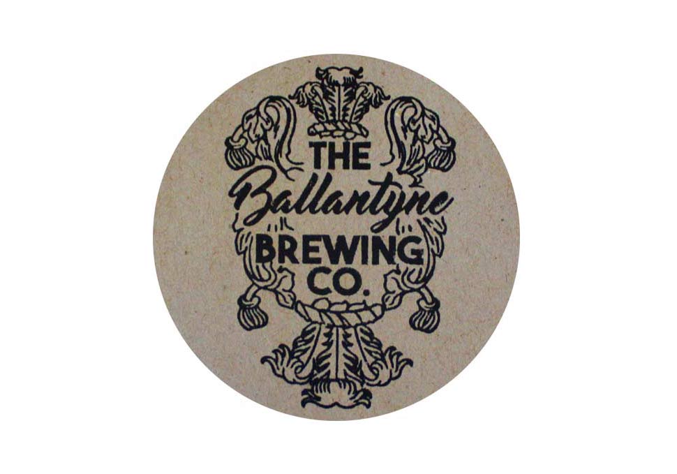 Graphic design, Ballantyne Brewing Co. sticker by Maya Walker