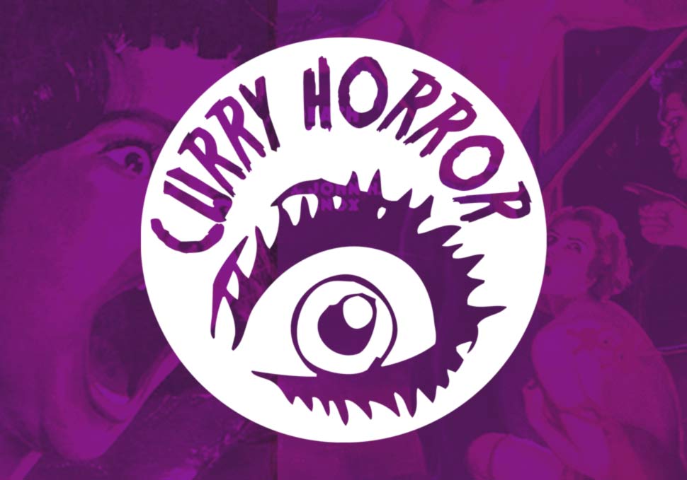 Graphic design, Curry Horror logo circa 2018 by Maya Walker