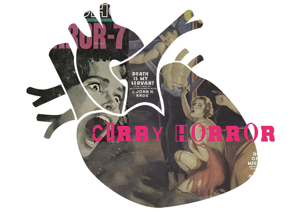 Graphic design, image for shirt Curry Horror, Nondescript by Maya Walker