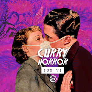 Graphic design, Curry Horror event promotion by Maya Walker