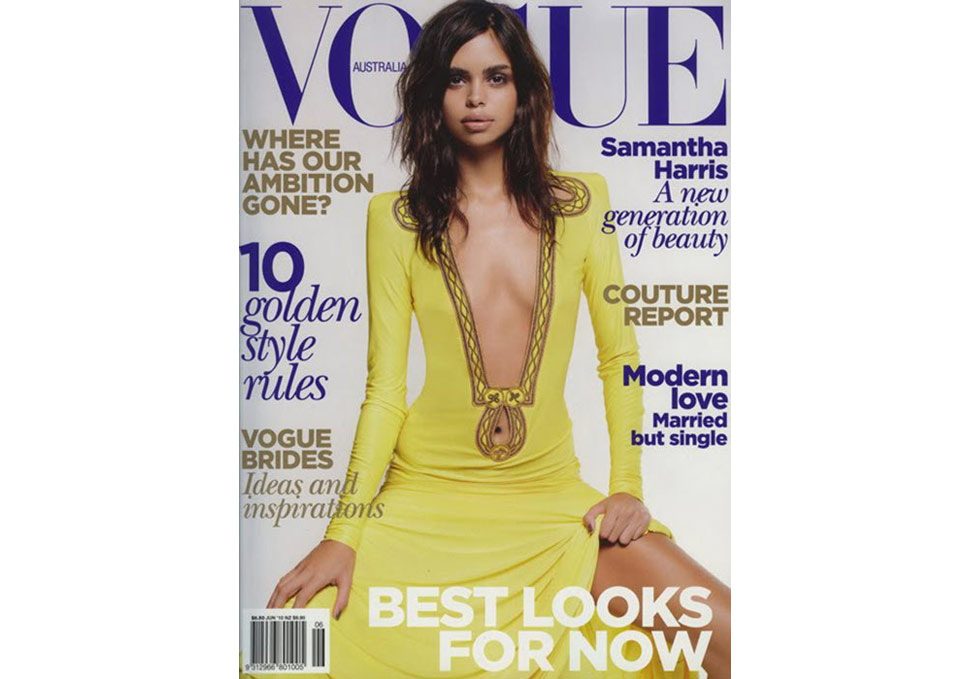 Photo of original Vogue June 2010 cover