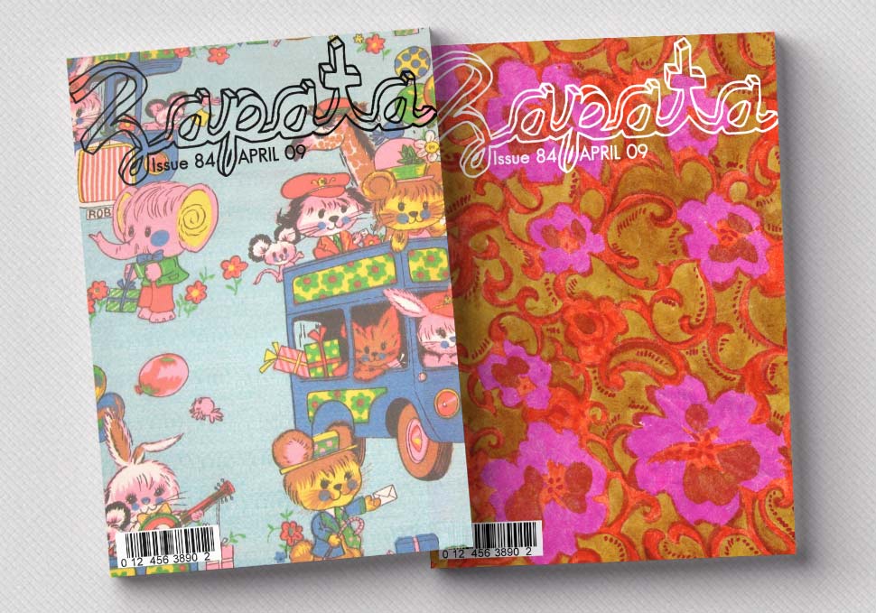 Graphic design, Zapata print magazine front cover alternates by Maya Walker